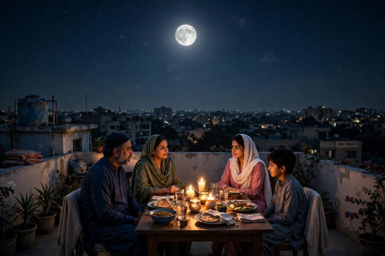 Chand Ka Ghar — Roman Urdu Romantic Love Story — desi story illustration